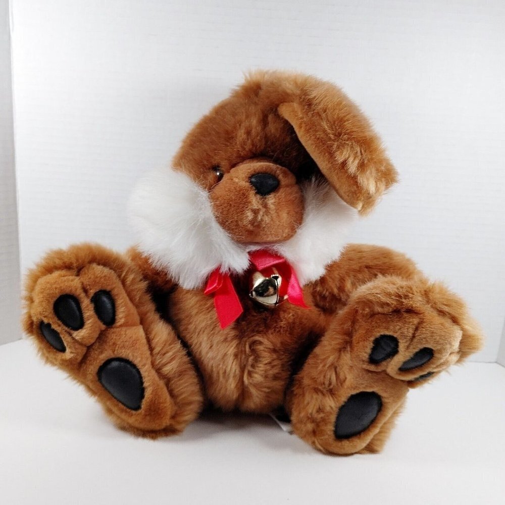 Playful Pals Mervyns Easter  Brown Bunny Rabbit Big Feet Plush Vintage